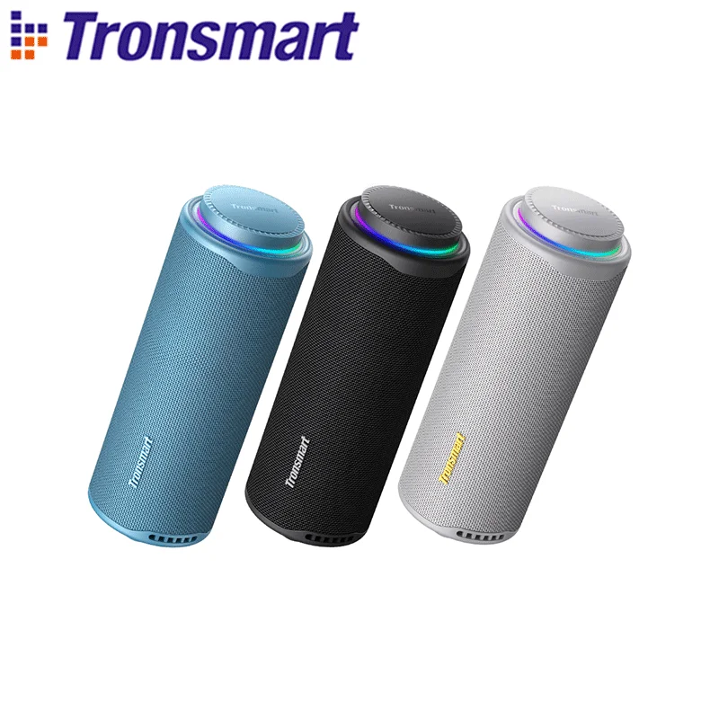 Tronsmart T8 caixa de som bluetooth portátil, Alto-falante Bluetooth 40W Alto-falante portátil externo com graves profundos, SoundPulse, IPX7 à prova d'água, controle de APP, para camping