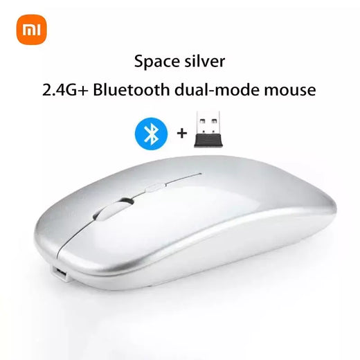 Xiaomi 2.4ghz bluetooth mouse sem fio usb recarregável silêncio ergonomia modelo duplo mini portátil dpi teclados legíveis
