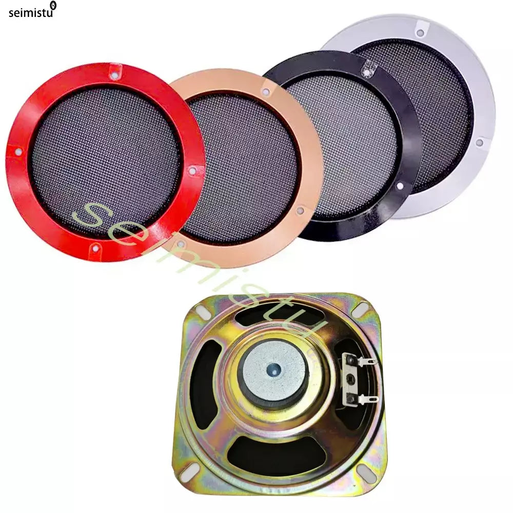 Grade de alto-falante arcade 4 tamanhos 12cm, rede de cobertura cromada, faça você mesmo, áudio e vídeo, jogos de arcade, gabinete, peças de pinball, máquina de venda automática
