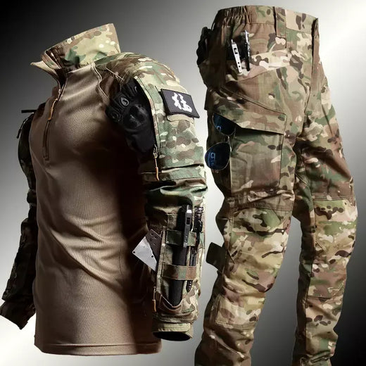 Uniforme tático ternos milit camuflagem ao ar livre terno camisas de caça calças treinamento peixe airsoft paintball conjuntos roupas
