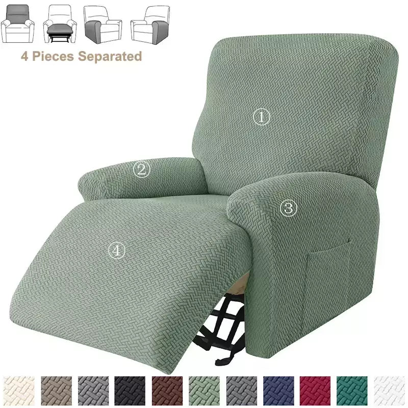 Jacquard Stretch Reclinável Sofá Covers, Poltrona elástica Split, Capa de cadeira antiderrapante, Cadeiras Lazy Boy, Slipcovers para sala de estar