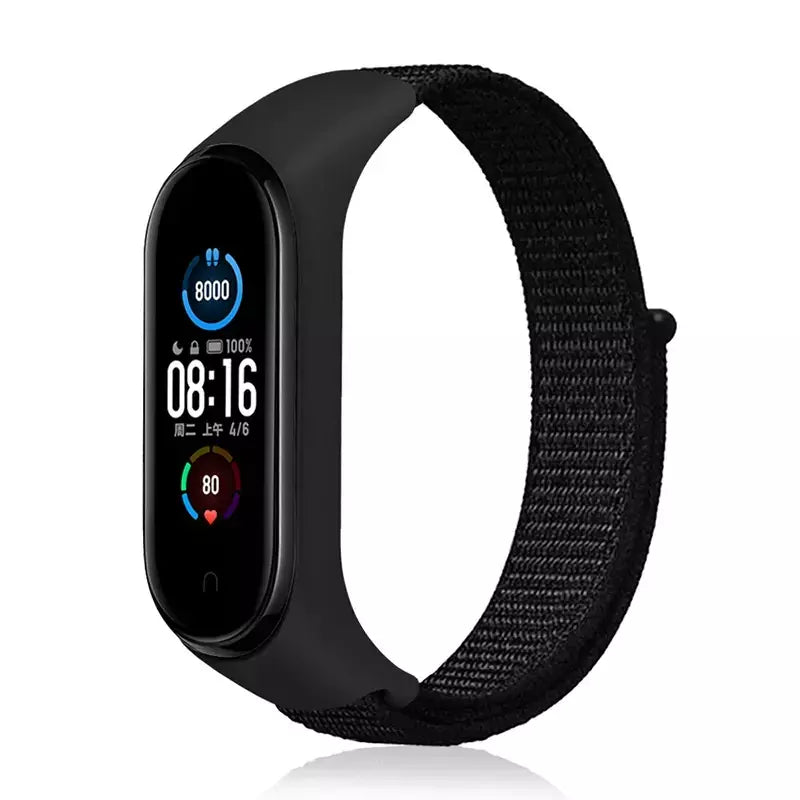 Correia de nylon para Xiaomi Mi Band, pulseira esportiva confortável, pulseira para Mi Band 7, 6, 5, 4, 3