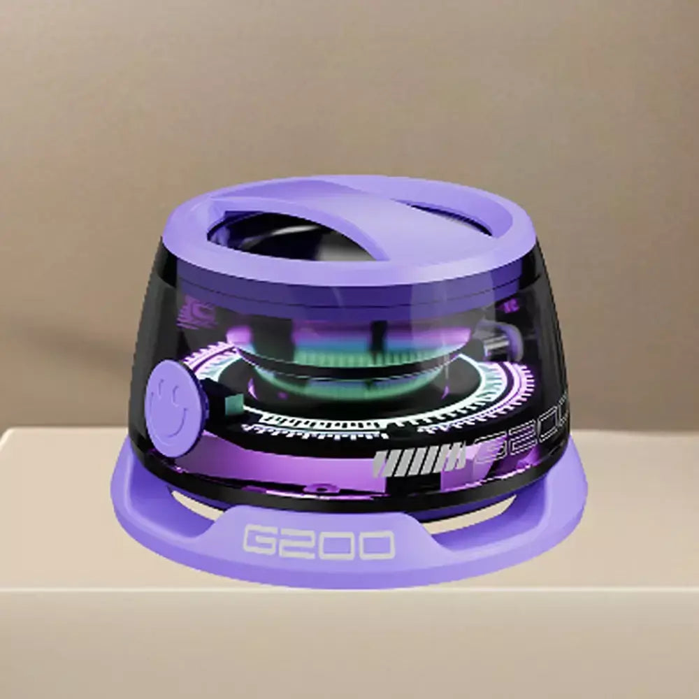1 pçs portátil bluetooth alto-falante g200 rgb iluminação alto-falante magnético bt5.3 mini caixa de som 7 horas reprodução suporte do telefone