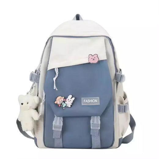 Mochila de nylon impermeável multifuncional, mochila escolar para meninos e meninas, grande capacidade, saco de livro