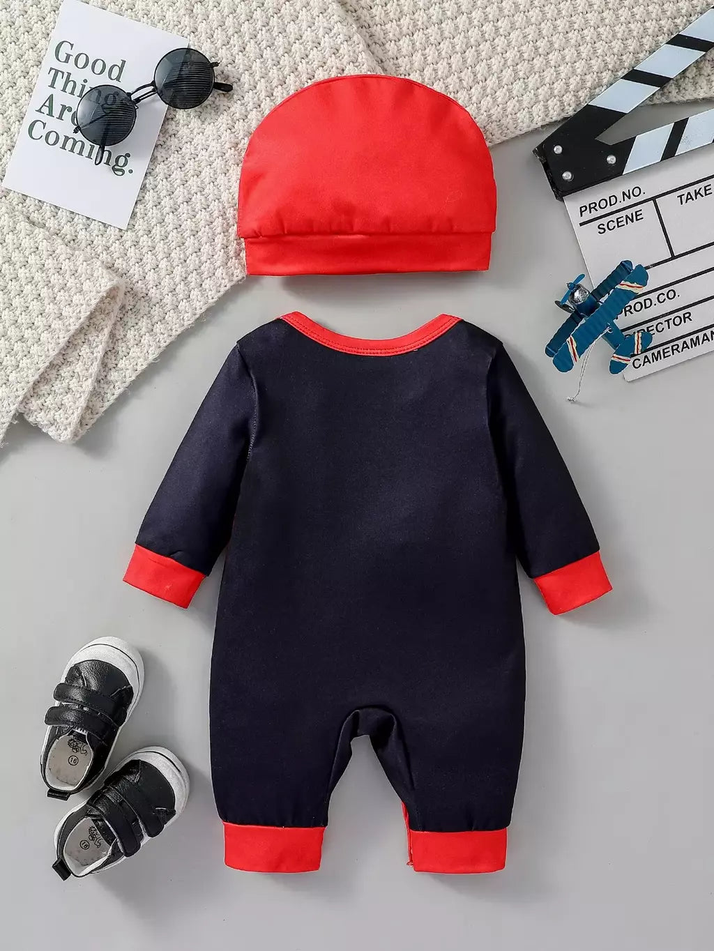 2 pçs bebê 2024 novo estilo meninos para recém-nascidos 0-6m dos desenhos animados aranha manga longa legal moda macacão todas as estações + chapéu
