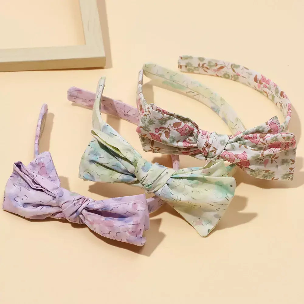 Novos aros de cabelo para bebês meninas hairbands retro estilo de impressão francesa moda mais recente designer arcos hairband acessórios para o cabelo