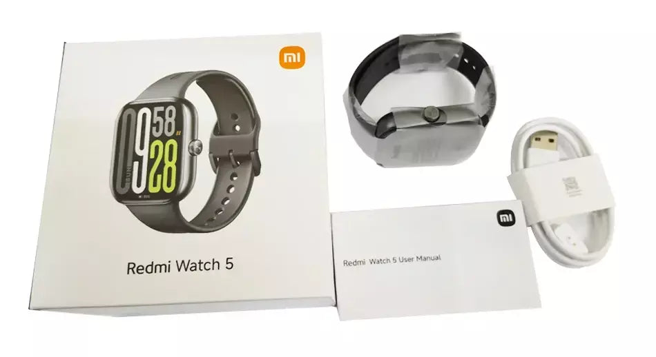 Xiaomi redmi watch 5 versão global 2.07 "60hz tela amoled embutida gnss bluetooth chamada mais de 150 modos esportivos 24 dias de vida útil da bateria