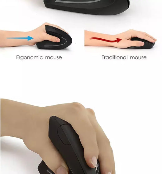 Novo estilo mão direita quinta geração Vertical wired wired mouse óptico carregamento mouse vertical em estoque
