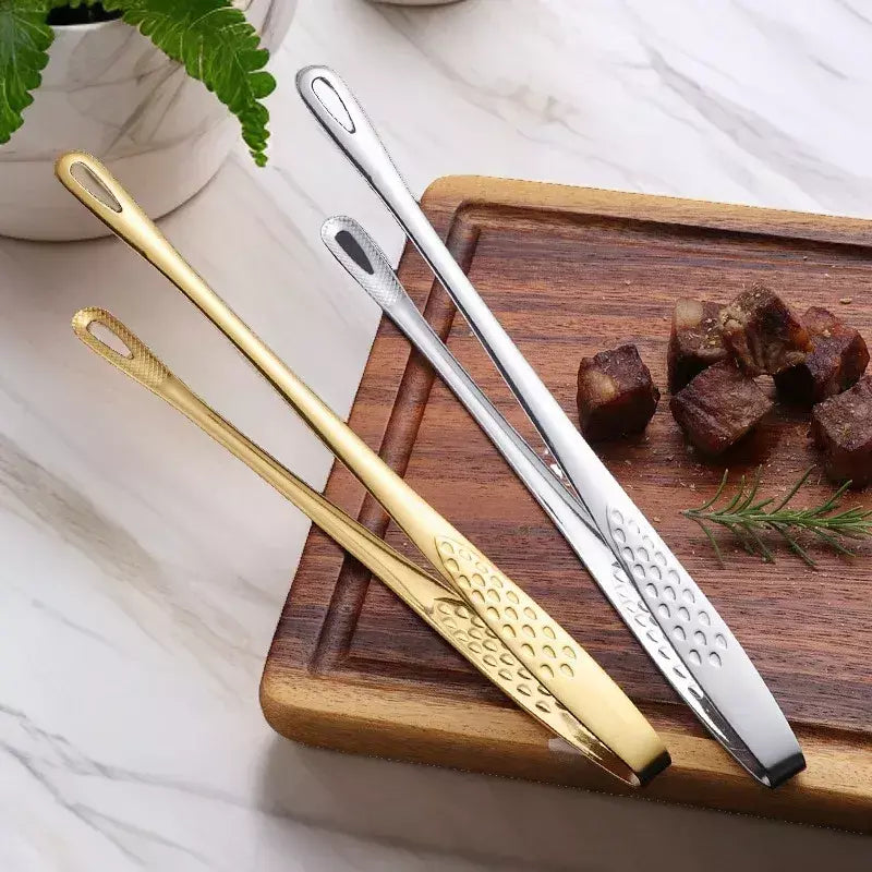 Pinças de cozinha para churrasco, pinças para cozinhar, aço inoxidável, carne, alimentos, clipe, buffet, ferramentas para churrasco, utensílios de cozinha para casa