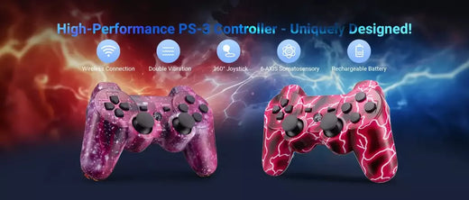 2 pacote ps3 controlador sem fio playstation 3 controlador sem fio bluetooth gamepad com cabo carregador usb para console p3