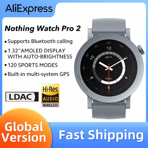 Transporte rápido versão global nada cmf watch pro 2 1.32 "amoled bluetooth 5.3 chamadas bt com redução de ruído ai gps 340mah