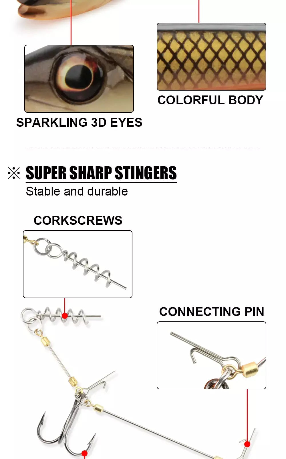 Spinpoler grande peixe macio isca de pesca com stinger rig gancho conjunto 14cm/18cm jigging corrico para água salgada mar pesca equipamento pesca