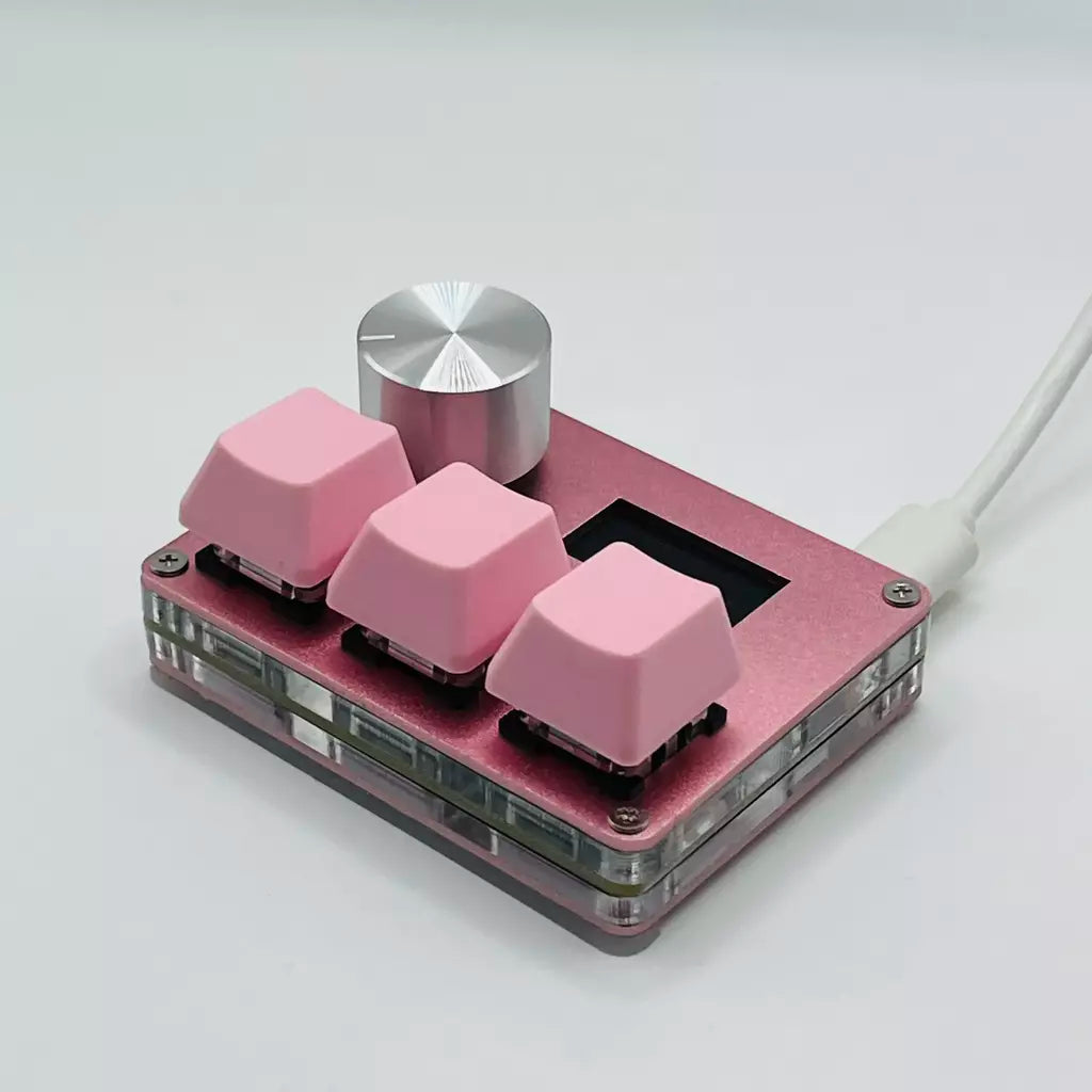 Pink SayoDevice OSU O3C Rápido Gatilho Hall Switches Wooting Vermelho Magnético Switches Teclado Com Botão Tela Copiar Colar Shotcut