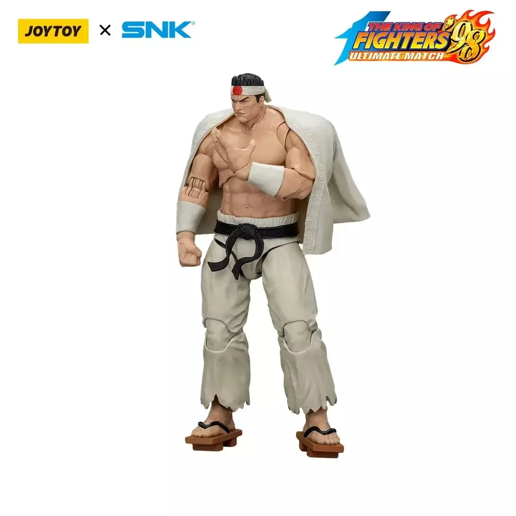 Joyotoy original rei dos lutadores 98um figura de ação kof 98um ikari guerreiros equipe herói 1/18 jogo estatueta modelo brinquedos personalizados