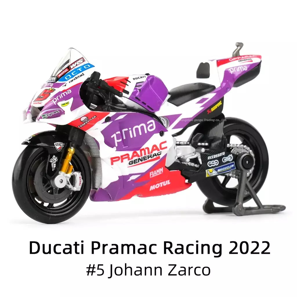 Maisto 1:18 2022 GP Racing Ducati Pramac Racing Die Cast Veículos Colecionáveis Modelo de Motocicleta Brinquedos