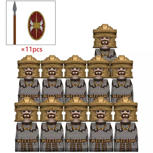 1 pçs medieval militar roma guerra figuras de ação do exército blocos de construção capacete armas acessórios crianças para brinquedos presentes