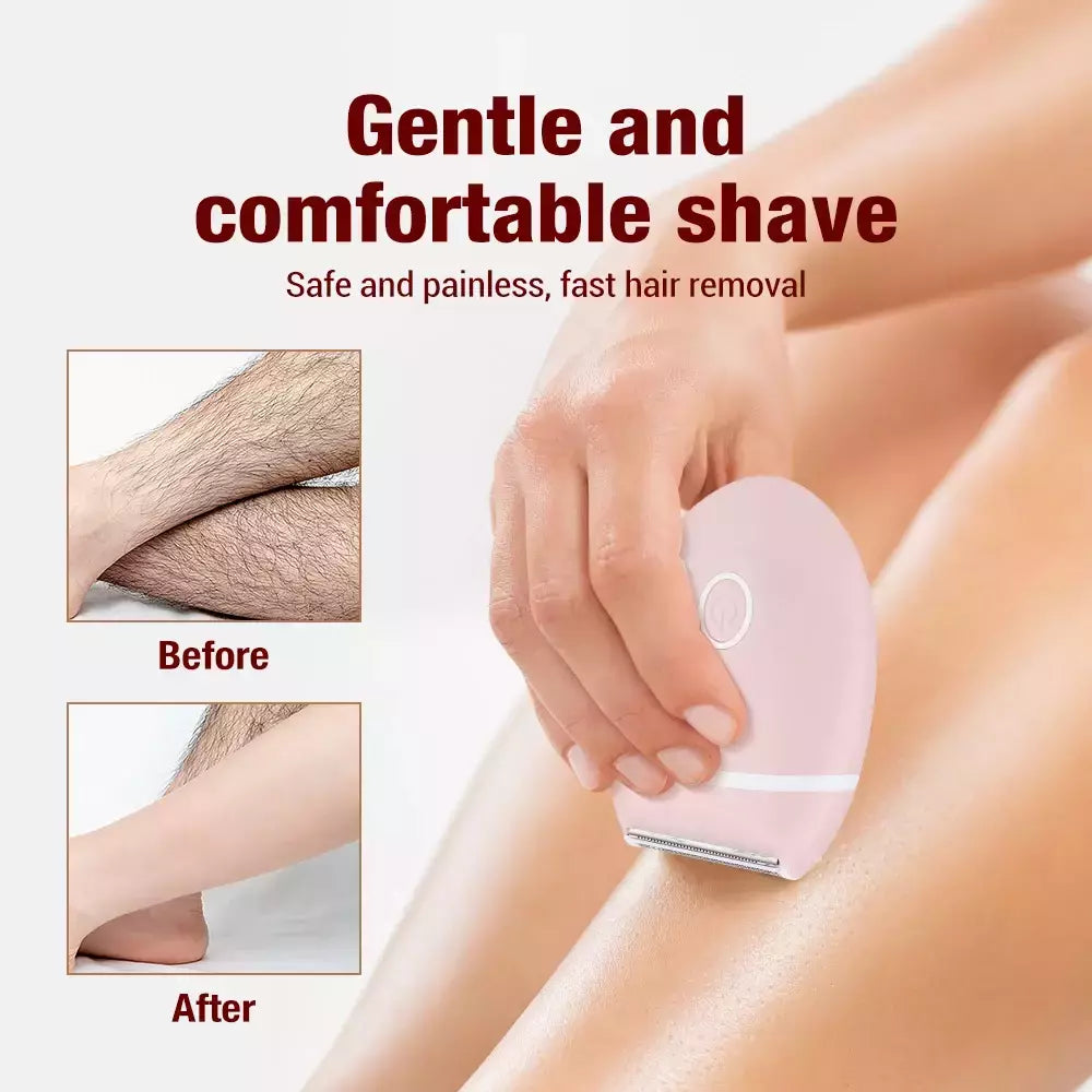 Depiladora elétrica da remoção do cabelo do corpo Facial para mulheres, senhora perna biquíni aparador, molhado e seco aparador, axilas, barbeador