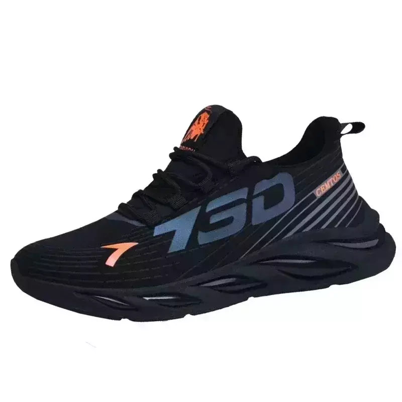 Sapatos esportivos masculinos casuais de malha leve verão respirável legal tênis de corrida moda sola macia confortável antiderrapante tênis masculinos