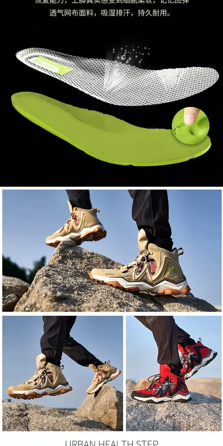 Rax à prova dwaterproof água caminhadas sapatos homens inverno ao ar livre tênis para homens botas de neve de pelúcia montanha botas de neve turismo ao ar livre sapato de corrida