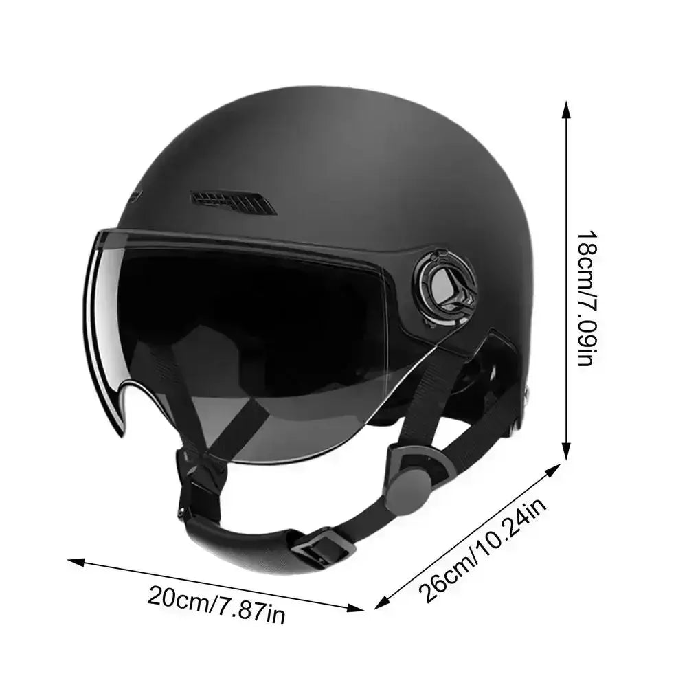 Capacete leve seguro e confortável para adultos - Óculos incluídos adequados para motocicleta E - Bicicleta de montanha