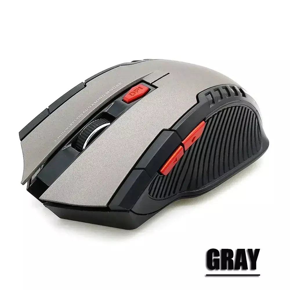Mouse sem fio de 2.4ghz com receptor usb, mouse para jogos 2000dpi para overwatch cs go dota 2 lol fortnite computador laptop pc gamer