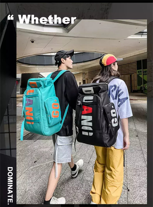 Saco de ginástica esporte impermeável para homens, mochila de viagem grande, skate para ombro, treino crossbody, laptop, seco, molhado, mochilas escolares