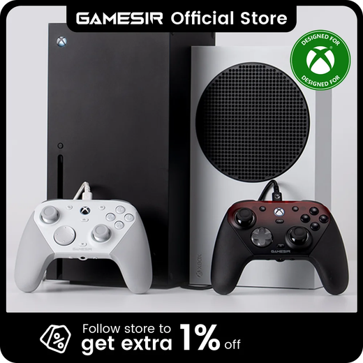 GameSir G7 Pro Xbox Gaming Controller Gamepad com fio para Xbox Series X | S, Xbox One X | S, Steam, PC, Android com base de carregamento
