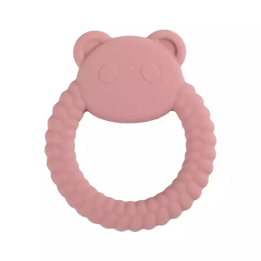 Bebê silicone dentição anel, coelho dos desenhos animados, roedor, comestível, acessórios diy, brinquedos molares, chocalho, 1pc