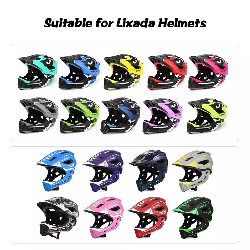 Capacete facial completo destacável para crianças, capacete de segurança esportivo para ciclismo, skate, patinação