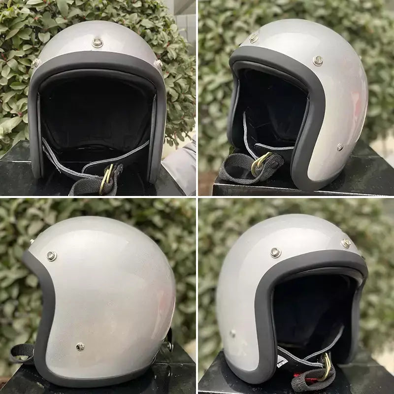 Retro tt & cocascos capacete da motocicleta jet cafe racer rosto aberto 500tx casco para acessórios da motocicleta das mulheres dos homens capacete de moto