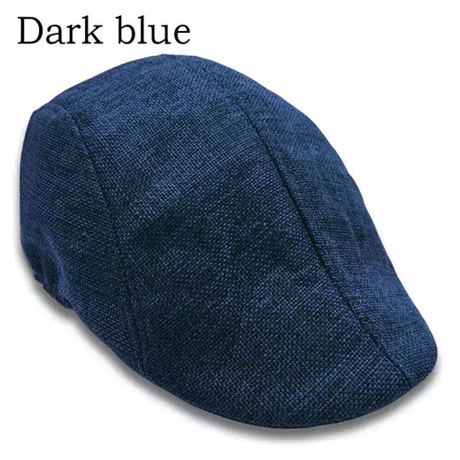 Boné de boinas de linho estilo britânico masculino, boné Gatsby Cabbie, moda clássica, vintage, verão, novo, outono, 2022