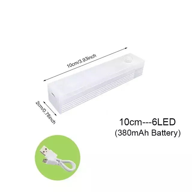 Luzes noturnas LED sem fio com sensor de movimento, detector de luz, lâmpada de parede decorativa, decoração do quarto, escada, armário