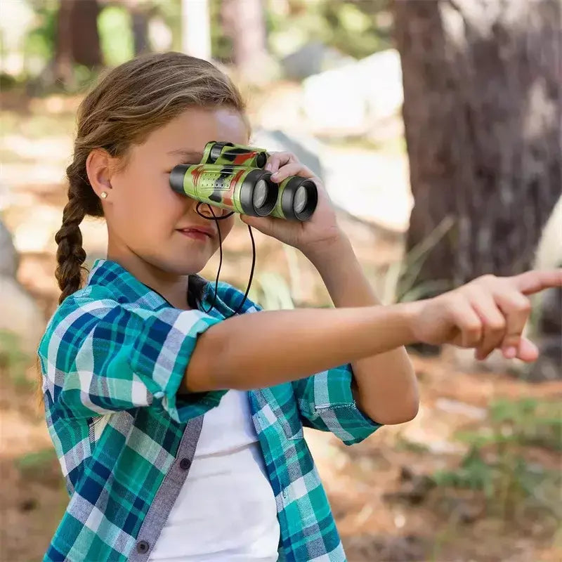 1/2/5 pçs profissional crianças telescópio binocular crianças aprendizagem educacional telescópio observação de pássaros dobrável óptica telescópio