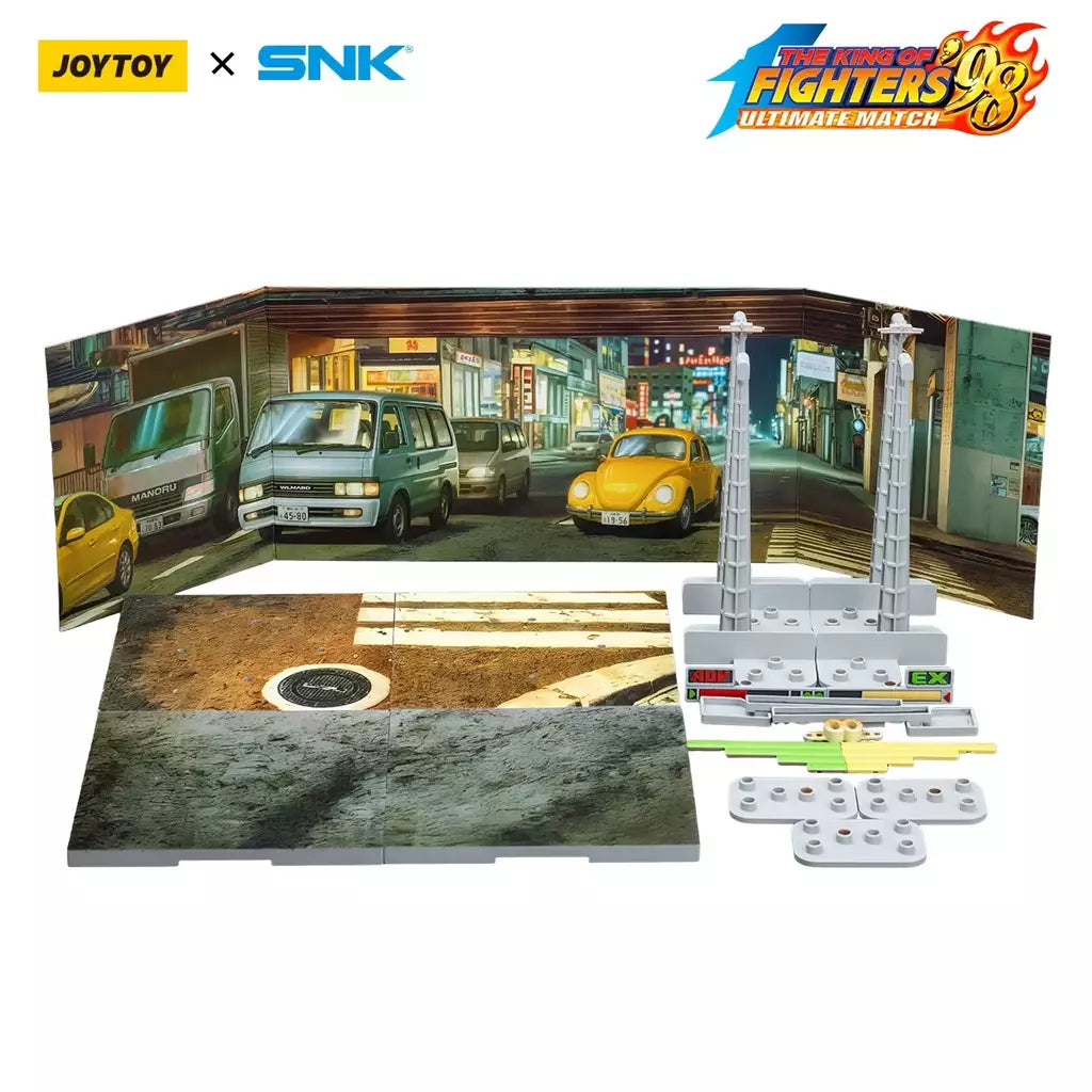 Joyotoy original rei dos lutadores 98um figura de ação kof 98um ikari guerreiros equipe herói 1/18 jogo estatueta modelo brinquedos personalizados
