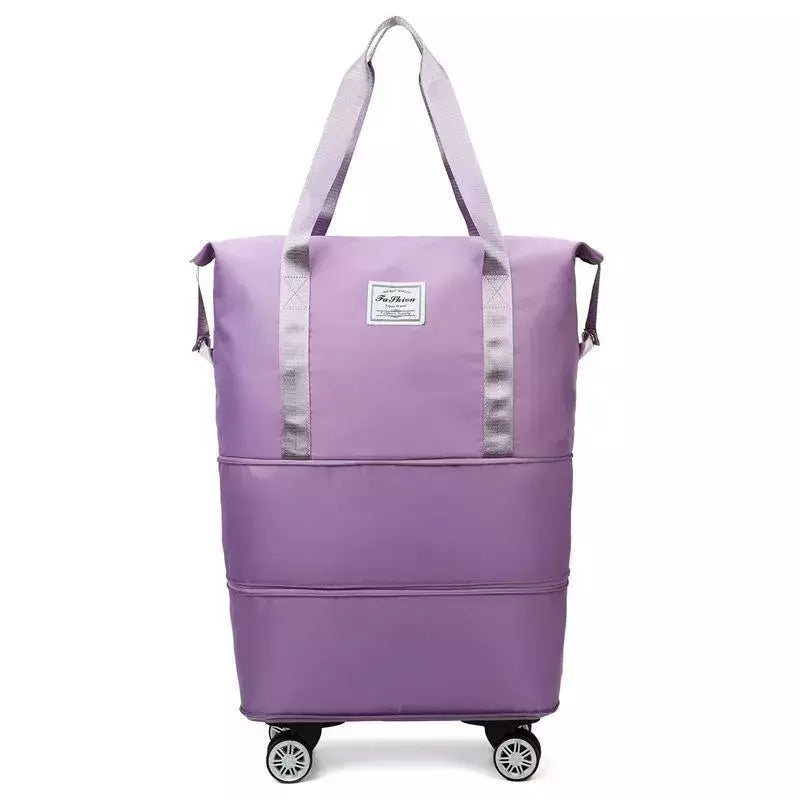 Saco De Duffle Expansível Impermeável, Grande Capacidade, Roda Universal, Viagem De Negócios, Esperando Armazenamento De Nascimento, Viagem