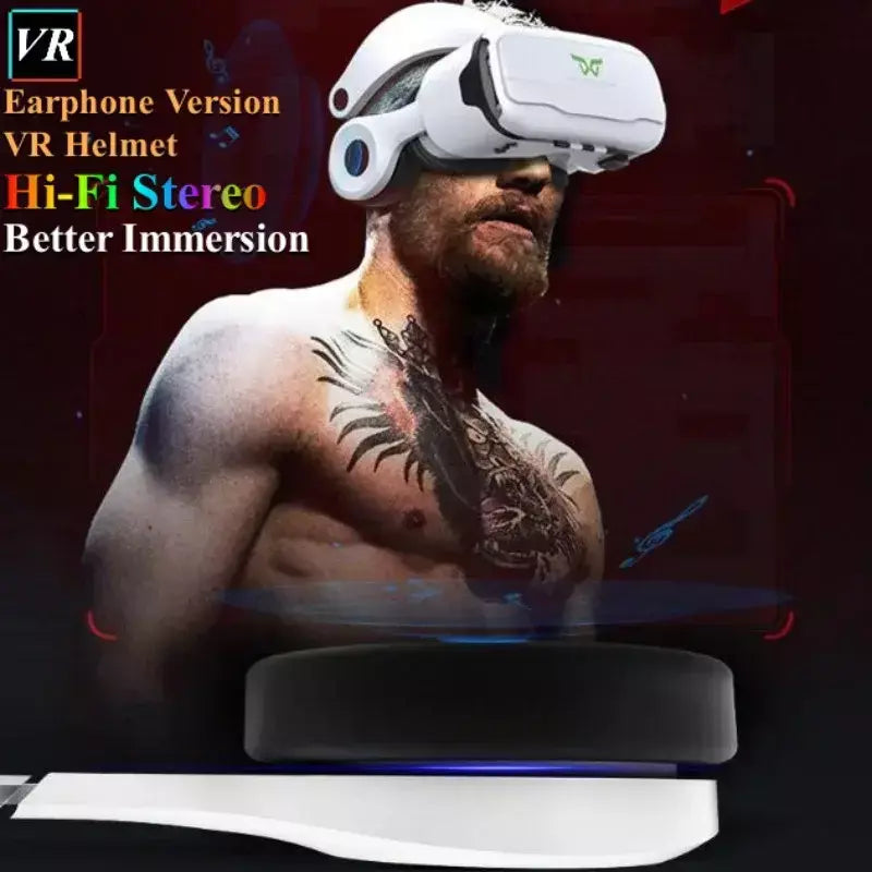 G02ef óculos de realidade virtual vr imax hd 3d óculos google caixa de papelão estéreo vr fone de ouvido para ios android telefone, suporte gamepad