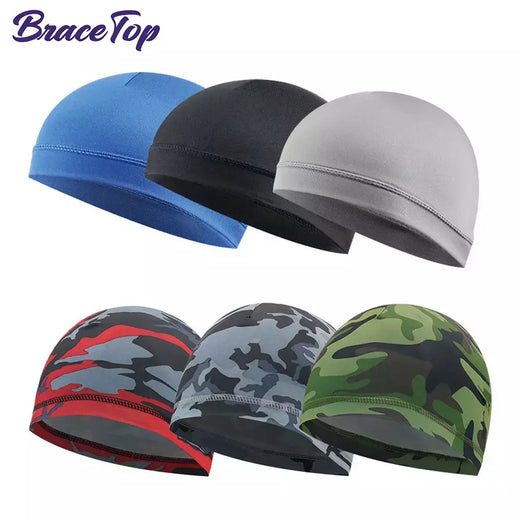 Boné de ciclismo de secagem rápida anti-uv esportes chapéu de resfriamento crânio boné capacete forro suor para bicicleta ao ar livre mtb correndo chapéu para homens