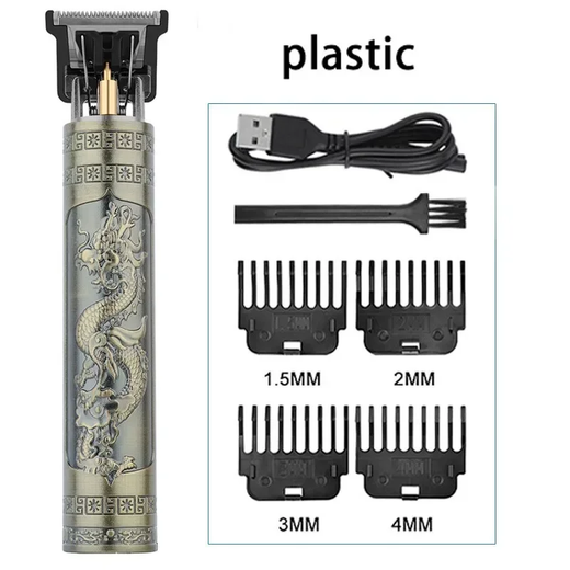 Men's Elite Elétrica Aparador De Cabelo, T9, Cortador De Cabelo, Barbeador, Aparador De Cabelo Recarregável, Barba De Barbear, Retro, Novo