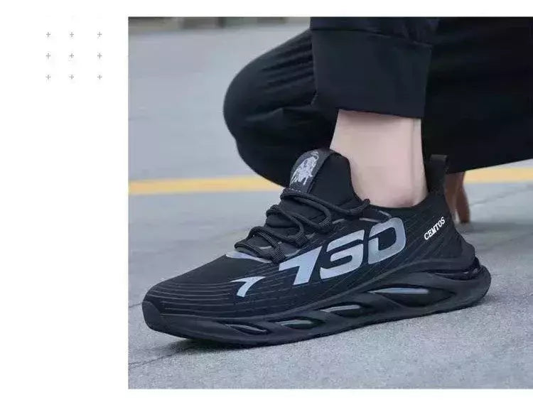 Sapatos esportivos masculinos casuais de malha leve verão respirável legal tênis de corrida moda sola macia confortável antiderrapante tênis masculinos