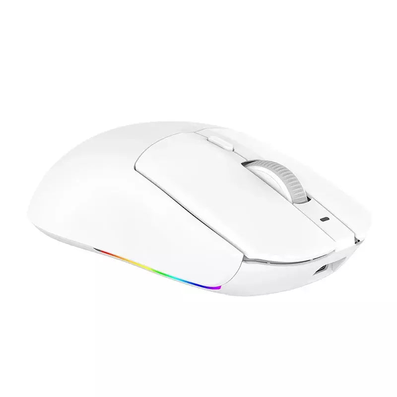 AJ139-V2-MC Tri-mode com fio/2.4GHz/BT Mouse para jogos sem fio com doca PAW3311 Chipset para jogos 12000DPI máx.