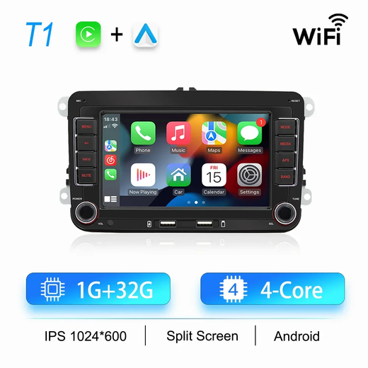 2din rádio do carro android para volkswagen golf 5 6 polo passat b6 b7 cc skoda jetta universal multimídia carplay wifi navegação gps