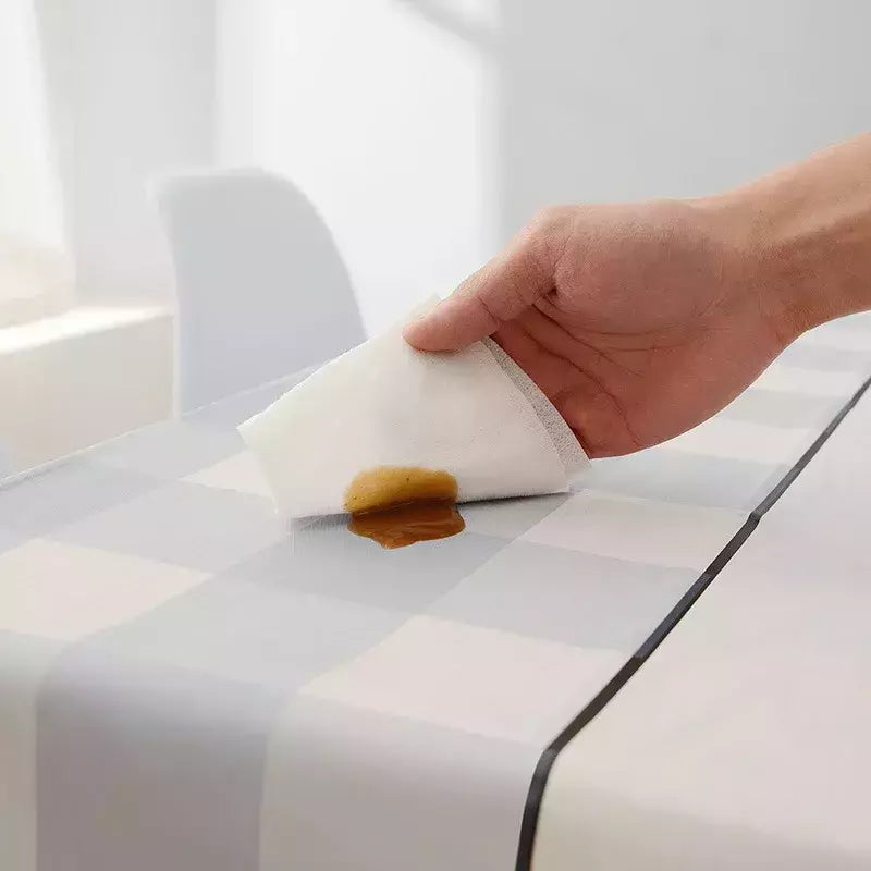 Toalha de mesa resistente à poeira impermeável durável, perfeita para festas piqueniques, família lavável, design high-end, ideal, elegante