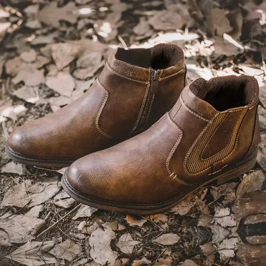 Bota de couro masculina, bota curta chelsea, calçado estilo vintage, marca, outono, inverno, 2022, tamanho 39-48