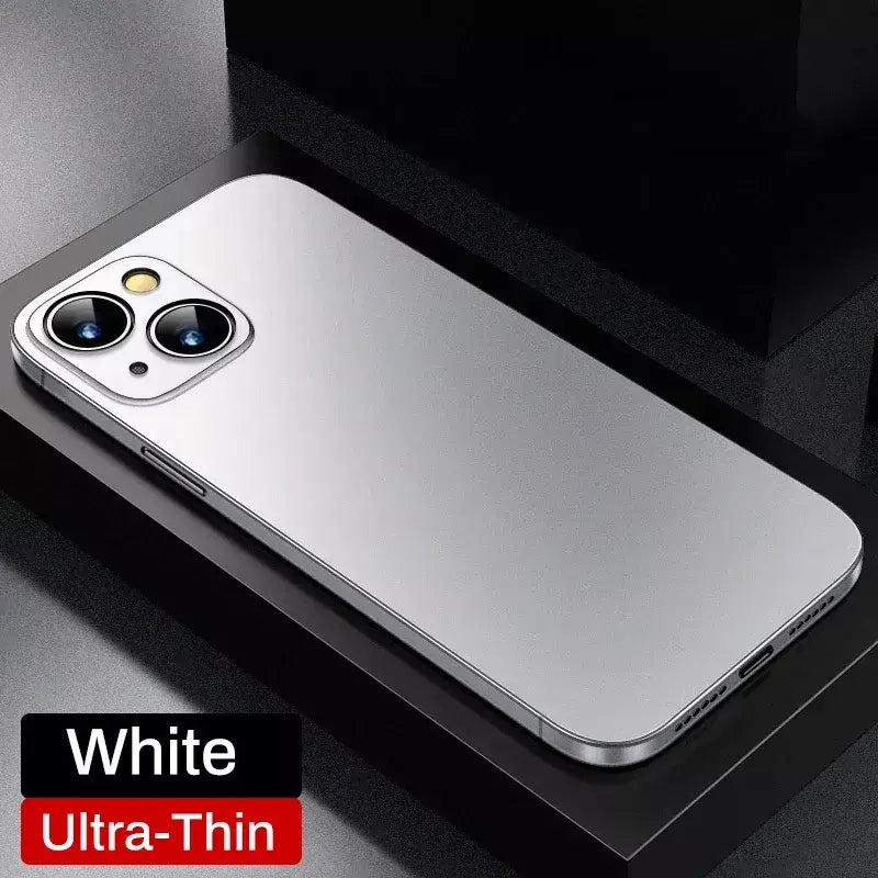 0.3mm ultra fino claro fosco pp duro ultra fino caso de telefone para iphone 17 16 15 14 13 12 11 pro max 16 plus escudo silm volta caso