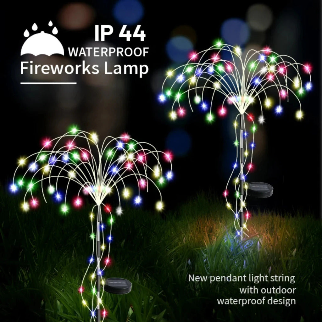 Luzes de caminho solar de fadas ao ar livre à prova d'água para decoração de gramado de jardim - lâmpada movida a energia solar para pátio de varanda de quintal - linda, dur
