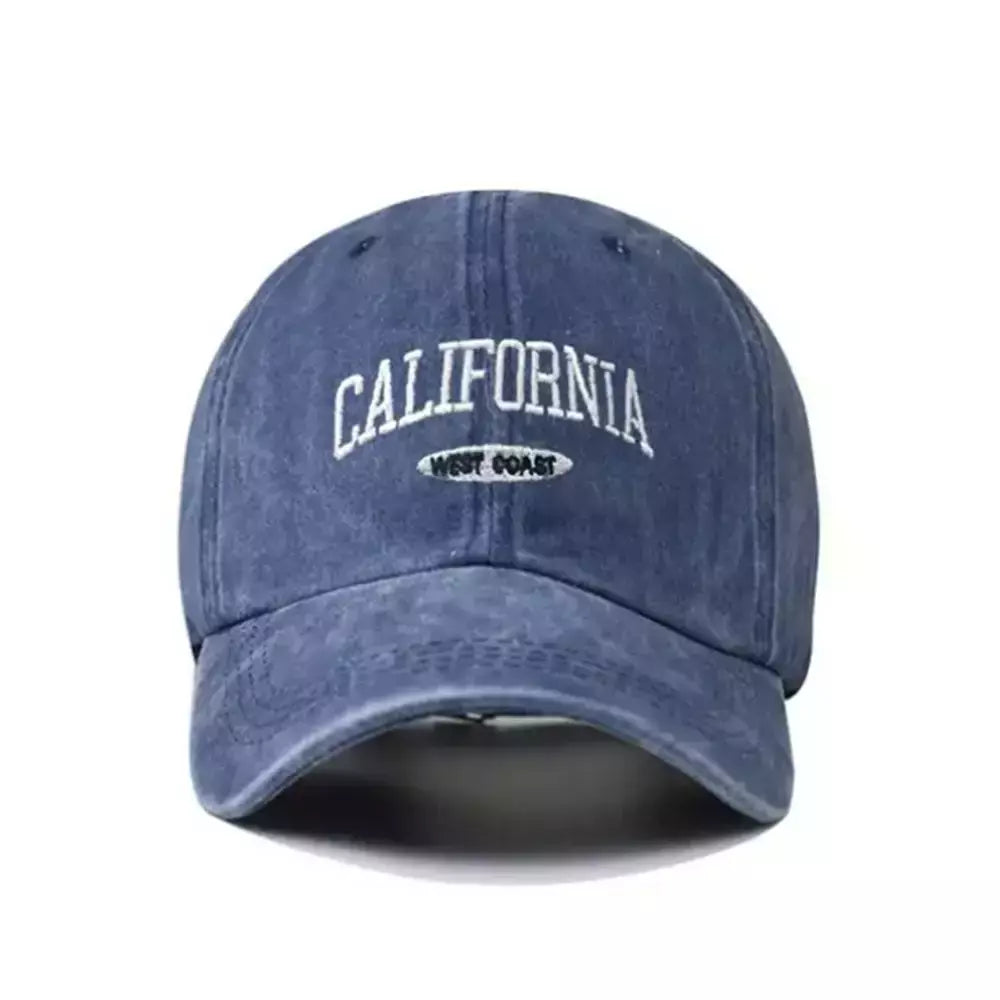 Boné de beisebol retrô vintage de algodão masculino feminino denim letras bordadas chapéu de algodão macio bonés casuais retrô unissex chapéus