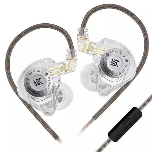 Kz edx pro x fones de ouvido dinâmicos no monitor de alta fidelidade com fio fones estéreo jogos música tampões com cancelamento ruído fone/saco