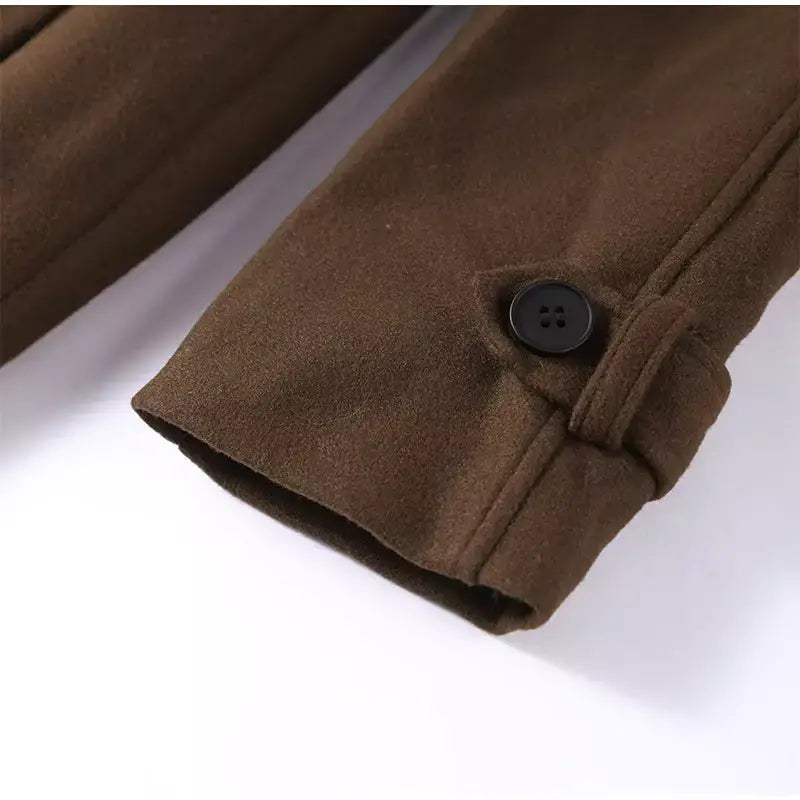 Trench coat maxi oversized feminino com lapela entalhada com cinto duplo breasted vintage streetwear 2025 tendência casual casacos diários