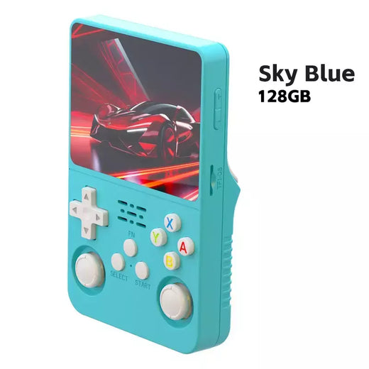 R36s retro console de videogame portátil sistema linux tela ips de 3.5 polegadas mini portátil player de vídeo 64gb 15000 jogos