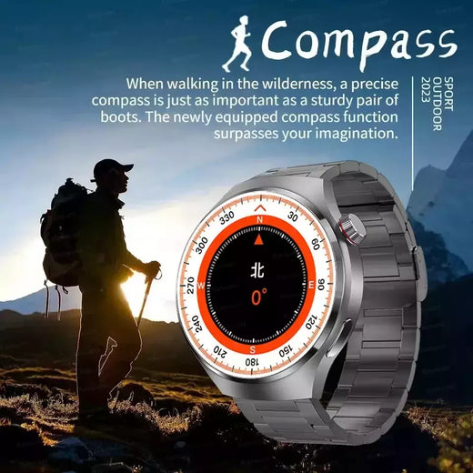 Huawei GT4 Pro Smartwatch Impermeável para Homens, GPS, NFC, 360x360, Tela AMOLED, Frequência Cardíaca, Chamada Bluetooth, IP68, 2022